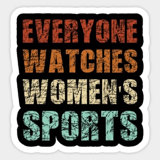 Funny Women's Sports Vintage Sticker
